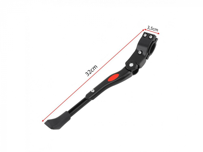 Cric universal de biciclete cu clema de fixare, aliaj de aluminiu, suruburi incluse - Negru [8]
