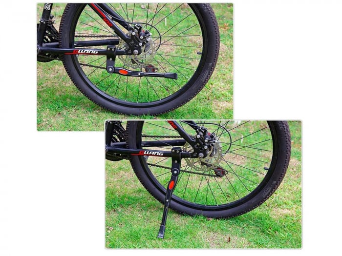 Cric universal de biciclete cu clema de fixare, aliaj de aluminiu, suruburi incluse - Negru [10]