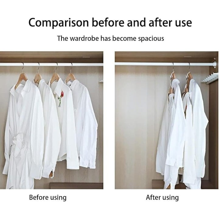 Cuier pentru haine, accesoriu umeras, plastic, 5 x 2 cm, negru, set 2 bucati. [2]