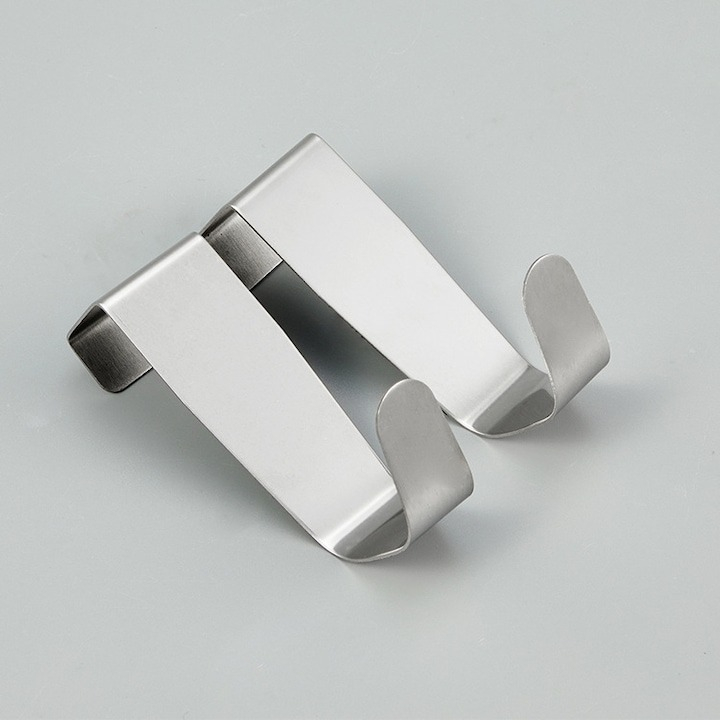 Cuier pentru usa, inox, 9 cm, argintiu [6]