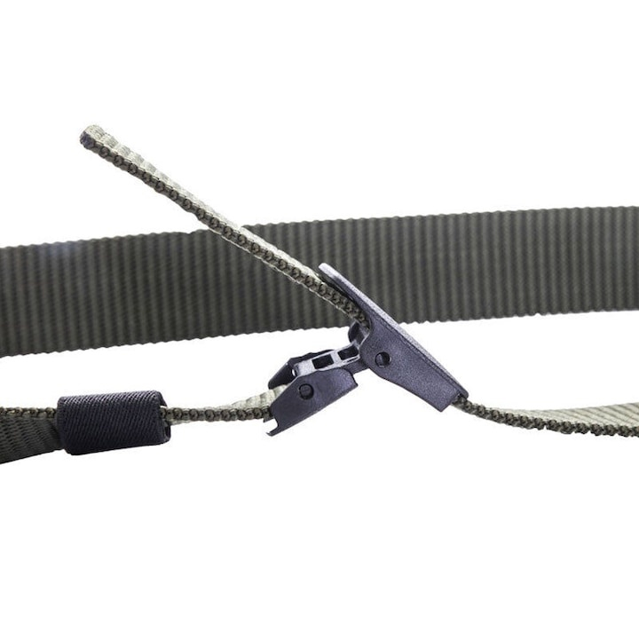 Curea barbati din nylon ajustabila, design fara gauri, catarama din plastic rezistent, 120 cm, verde kaki – confort, durabilitate si stil casual modern [2]