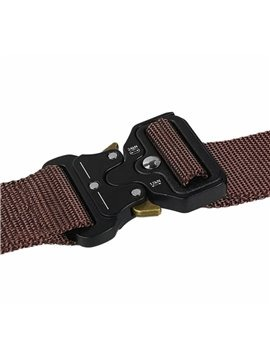 Curea tactica de teren pentru barbati, din Nailon, 125cm, Maro [4]