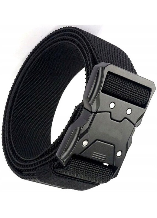 Curea tactica, reglabila, textil/metal, negru [8]