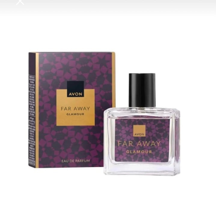 Cutie cadou Love Forever cu 12 trandafiri de sapun si apa de parfum Avon Far Away Glamour pentru femei 30 ml, cadou elegant si rafinat [7]