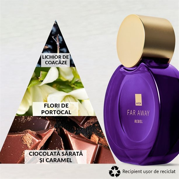Cutie cadou Love Forever cu 12 trandafiri de sapun si apa de parfum Avon Far Away Rebel pentru femei 50 ml, cadou elegant si rafinat [7]