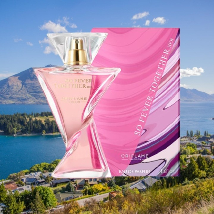 Cutie cadou Love Forever cu 12 trandafiri de sapun si apa de parfum Oriflame So Fever Together pentru femei 50 ml, cadou elegant si rafinat [6]
