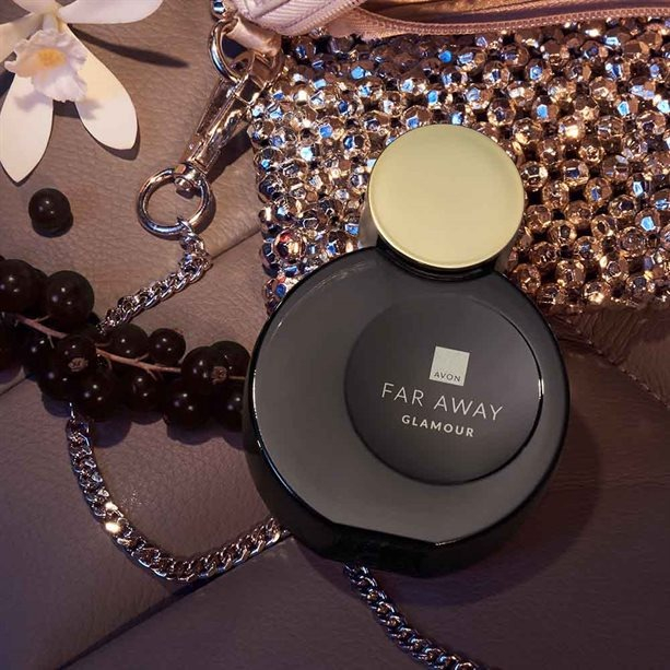 Cutie cadou Love Forever cu 12 trandafiri de sapun si apa de toaleta Avon Far Away Glamour pentru femei 50 ml, cadou elegant si rafinat [9]