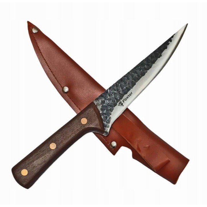 Cutit de bucatarie, 28 cm, otel inoxidabil, maner ergonomic, husa maro [1]