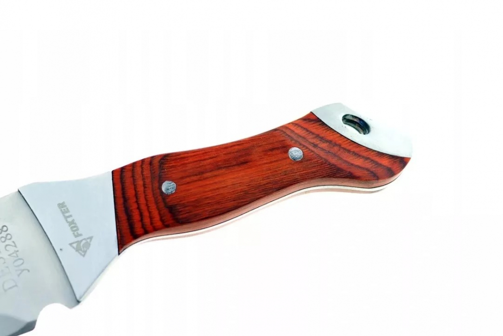Cutit de vanatoare, tip maceta, maner ergonomic, 47 cm, husa inclusa, maro/argintiu [3]