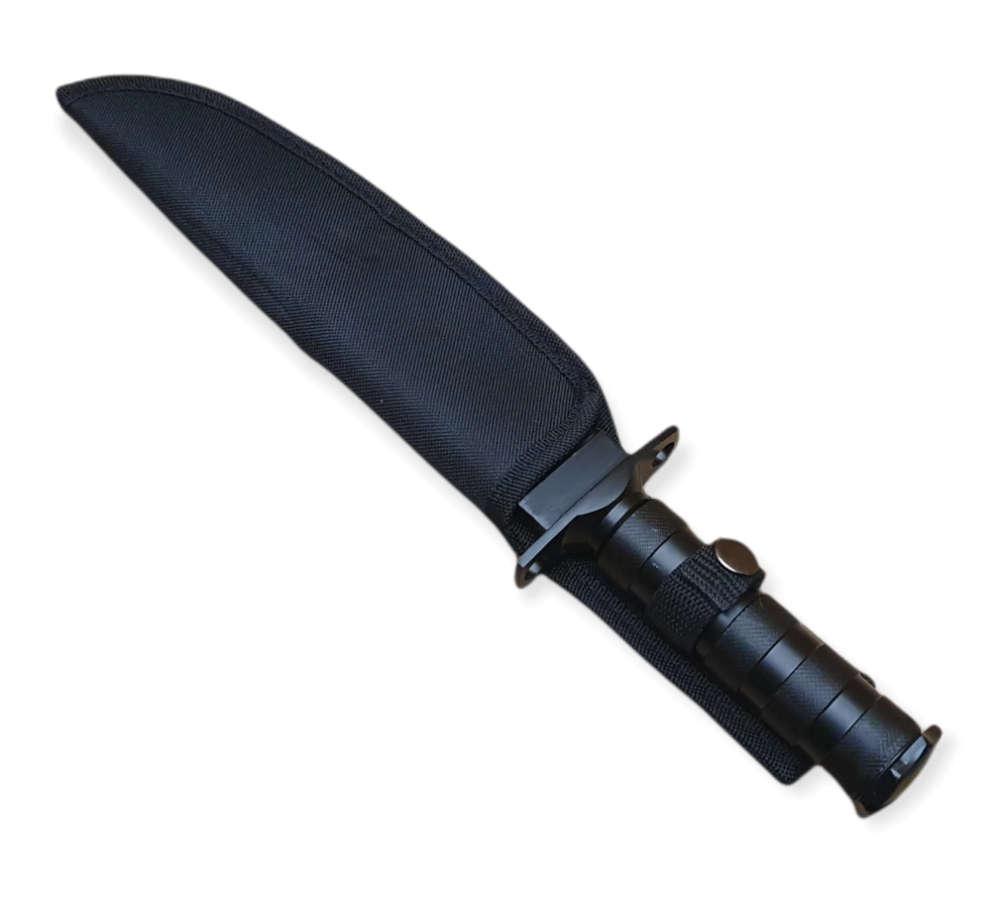 Cutit pentru vanatoare, otel inoxidabil, maner ergonomic, 35 cm, husa inclusa, negru [3]