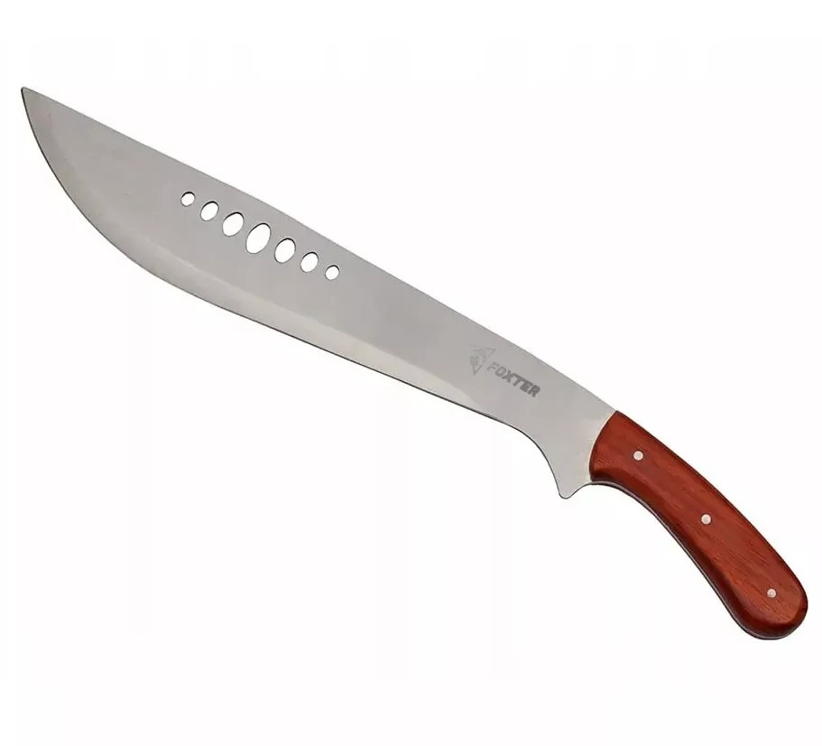 Cutit tip maceta, de vanatoare, maner ergonomic, otel inoxidabil/lemn, 51 cm, husa inclusa [3]