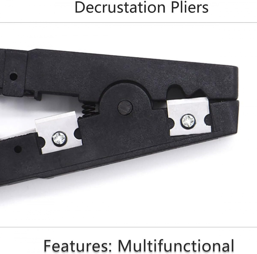 Cutit universal multifunctional pentru dezizolarea cablurilor retea LAN RJ 11,RJ 45 - Negru [3]