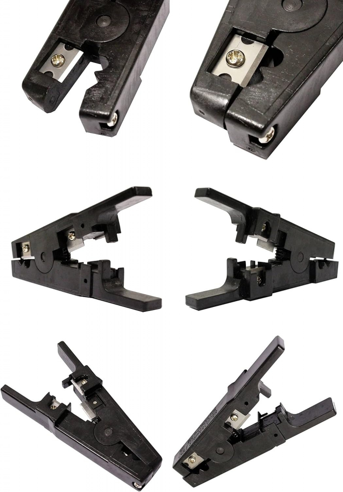 Cutit universal multifunctional pentru dezizolarea cablurilor retea LAN RJ 11,RJ 45 - Negru [2]