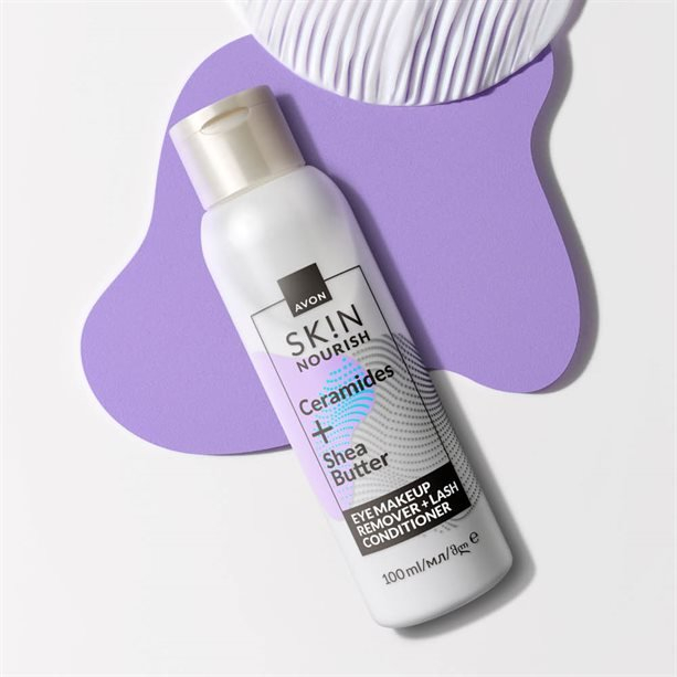 Demachiant ochi Avon SK!N 100 ml cu balsam hranitor pentru gene, formula 2 in 1, curatare machiaj waterproof, hidratare si ingrijire delicata [3]