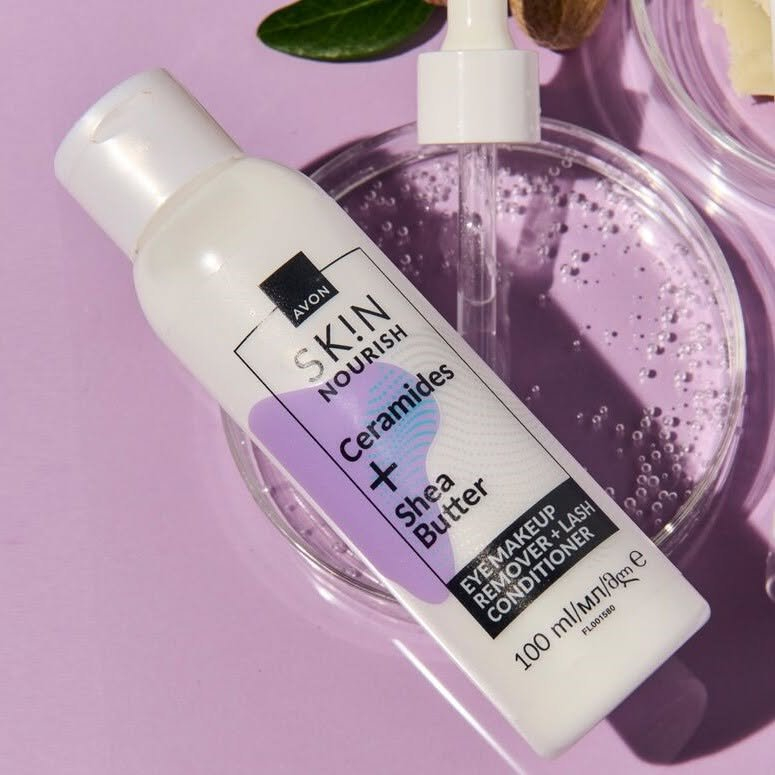 Demachiant ochi Avon SK!N 100 ml cu balsam hranitor pentru gene, formula 2 in 1, curatare machiaj waterproof, hidratare si ingrijire delicata [2]