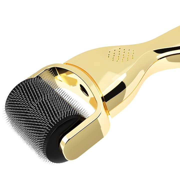 Derma Roller 3 in 1 cu ace din titan, 0.5 / 1.0 / 1.5 mm – tratament pentru regenerarea pielii, reducerea ridurilor, cicatricilor si vergeturilor [9]