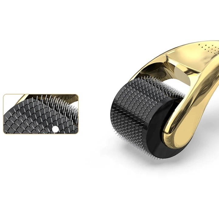 Derma Roller 3 in 1 cu ace din titan, 0.5 / 1.0 / 1.5 mm – tratament pentru regenerarea pielii, reducerea ridurilor, cicatricilor si vergeturilor [8]