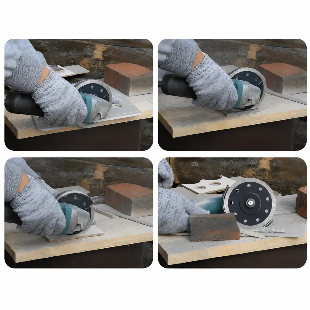 Disc diamantat continuu pentru portelan, ceramica, sticla si materiale compozite, 125 mm, grosime 1.4 mm, alezaj 22.2 mm [7]