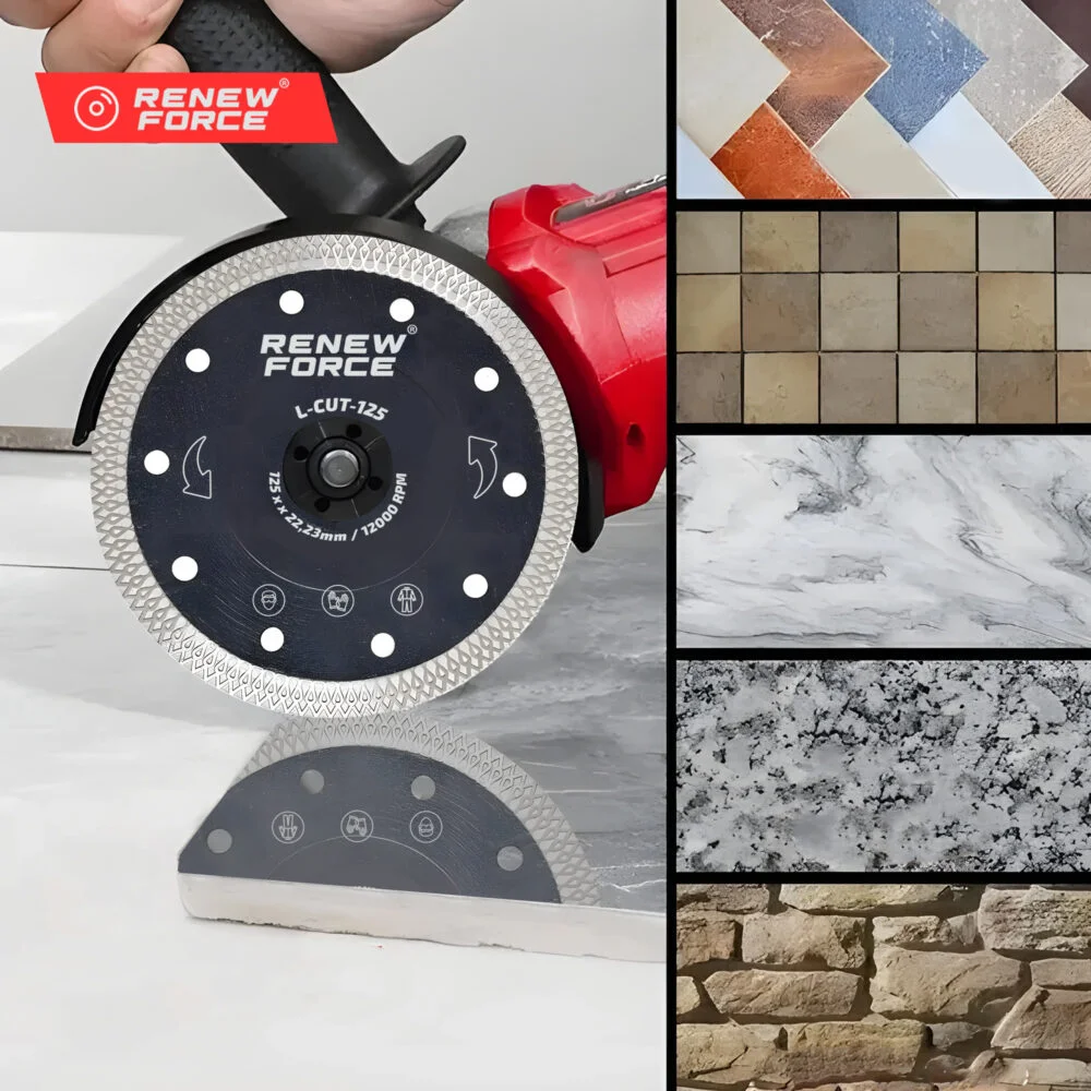 Disc diamantat continuu pentru portelan, ceramica, sticla si materiale compozite, 125 mm, grosime 1.4 mm, alezaj 22.2 mm [2]