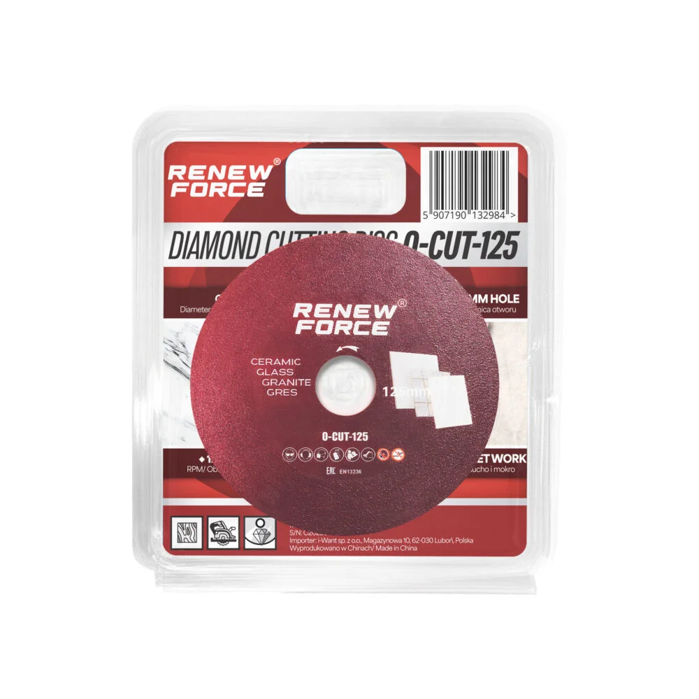 Disc diamantat subtire pentru taiere fina, 125 mm, pentru portelan, gresie, faianta, sticla si piatra naturala, utilizare uscata [3]