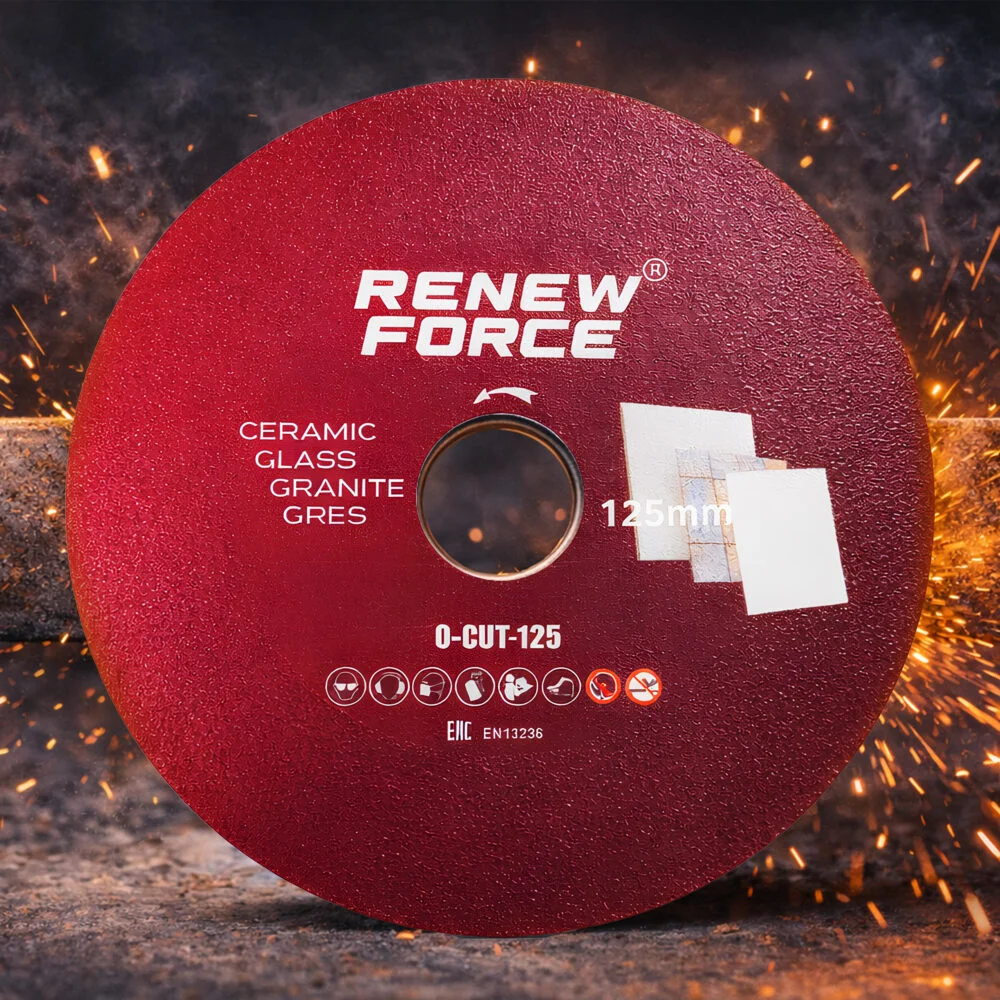 Disc diamantat subtire pentru taiere fina, 125 mm, pentru portelan, gresie, faianta, sticla si piatra naturala, utilizare uscata [4]