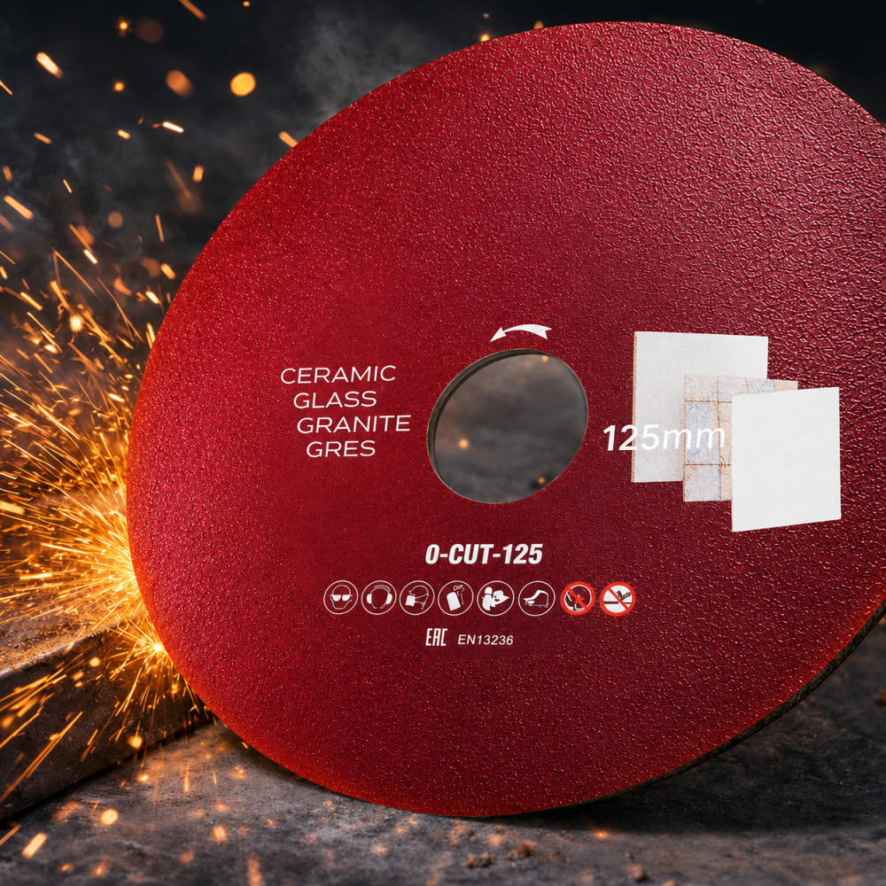 Disc diamantat subtire pentru taiere fina, 125 mm, pentru portelan, gresie, faianta, sticla si piatra naturala, utilizare uscata [7]