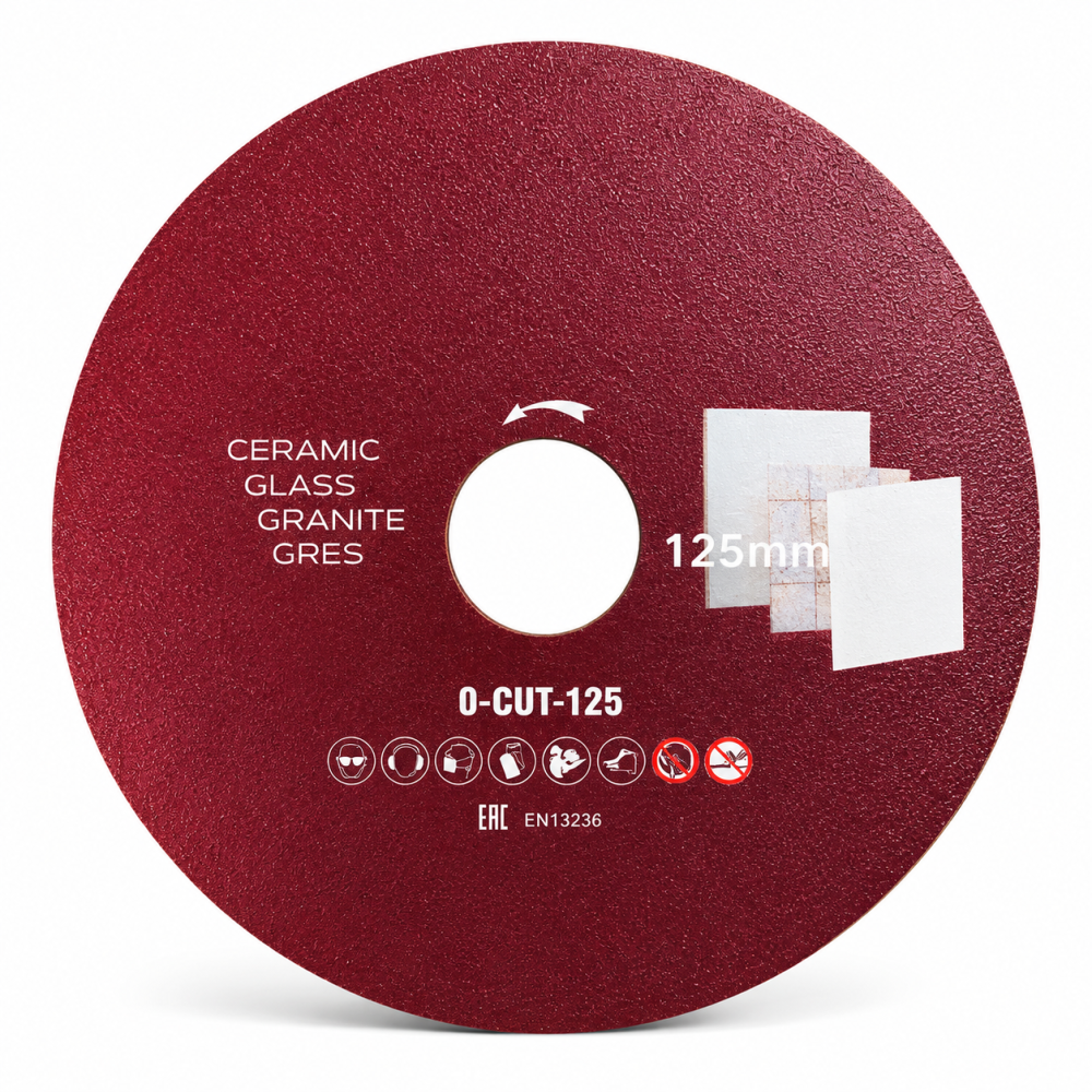 Disc diamantat subtire pentru taiere fina, 125 mm, pentru portelan, gresie, faianta, sticla si piatra naturala, utilizare uscata [6]