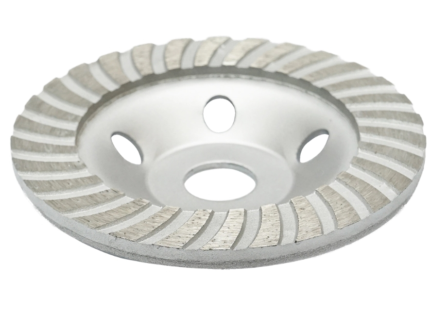 Disc diamantat tip cupa 125 mm pentru polizare beton, granit si marmura, model turbo, compatibil polizor unghiular [2]