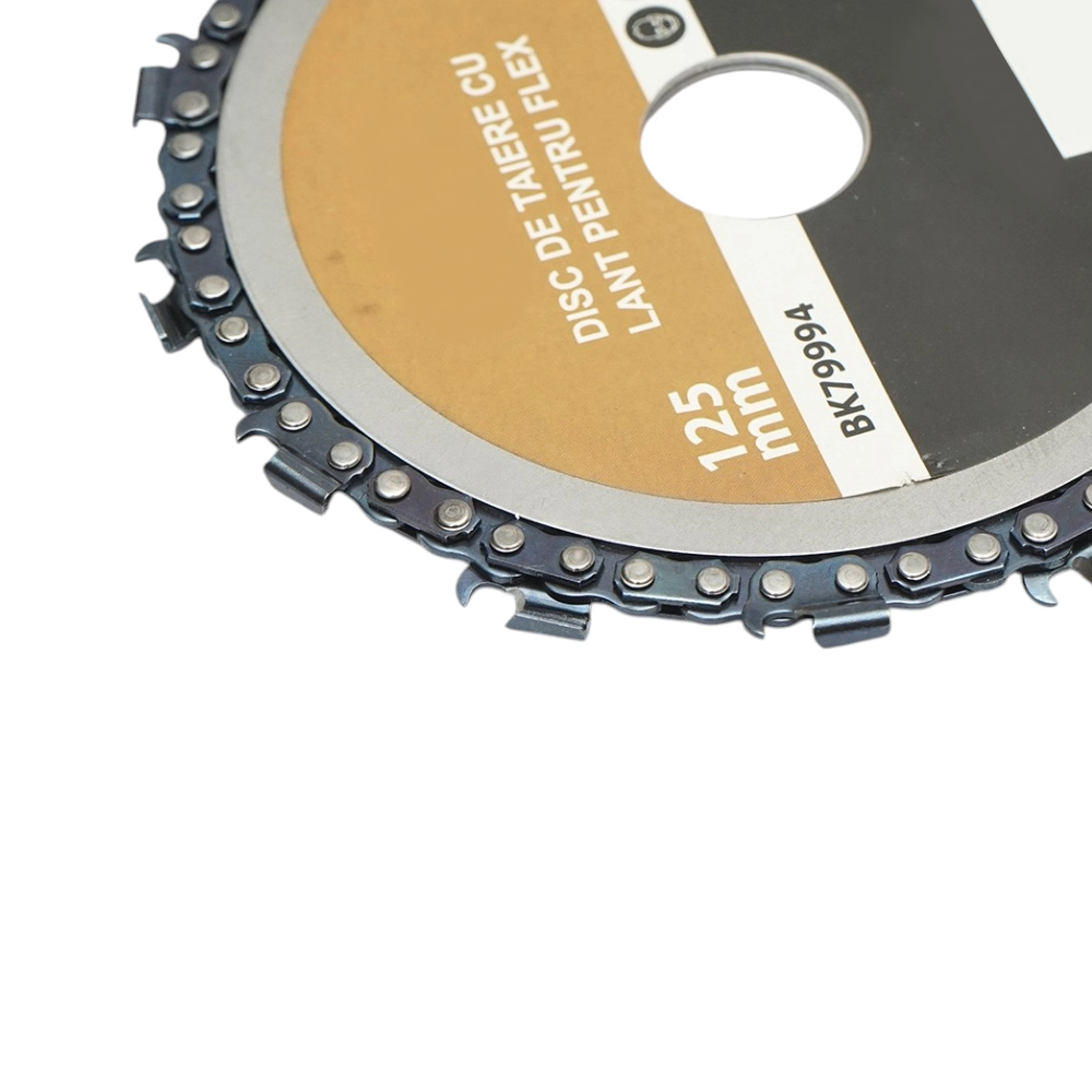Disc pentru flex, cu 14 dinti pentru taierea lemnului, cu lant, marime 125mm [2]