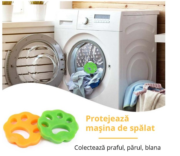 Disc reutilizabil pentru colectarea parului de animale, ideal de folosit in masina de spalat [2]