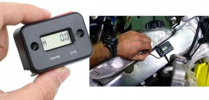 Dispozitiv contor ore de functionare si turatii pentru motoare pe benzina, compatibil cu motoare in 2 si 4 timpi – universal, rezistent la apa si socuri [7]