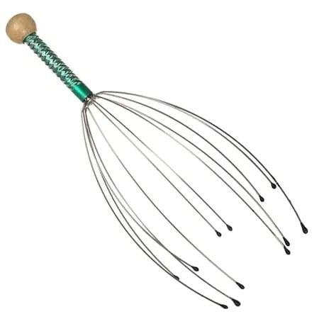 Dispozitiv de masaj capilar cu 12 brațe din metal – masaj relaxant pentru scalp, stimulare circulație și reducerea stresului [6]