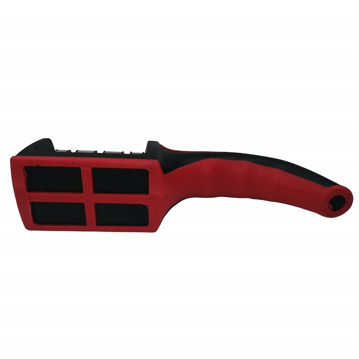 Dispozitiv manual pentru ascutit cutite si satare, 3 moduri ascutire, baza antialunecare, negru-rosu [5]