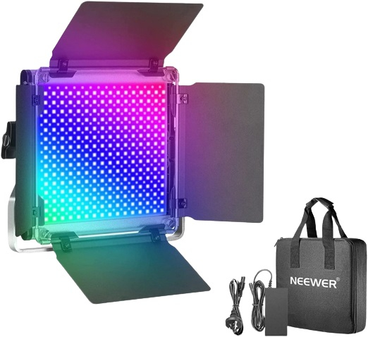 Panou Neweer RGB 480 LED,fara trepied inclus,cabluri alimentare,gentuta transport