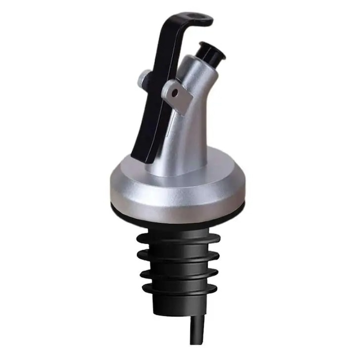 Dop picurator Dodaco, plastic și cauciuc, argintiu/negru, 8x3.5 cm [8]