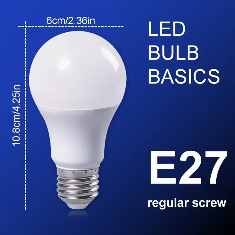 Dulie cu intrerupator si stecher, cu bec LED E27 5W, alb neutru 4500K, fix, alb [9]