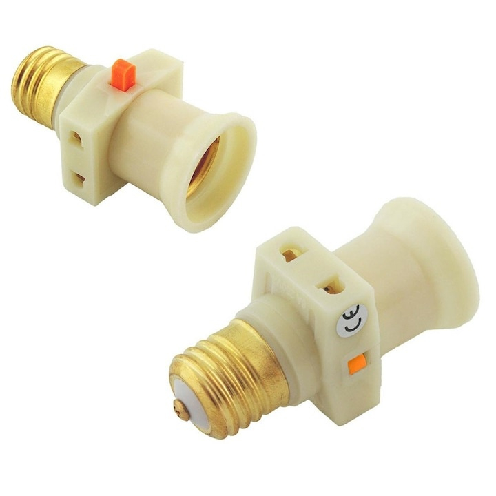 Dulie cu intrerupator si stecher, cu bec LED E27 5W, alb neutru 4500K, fix, alb [4]