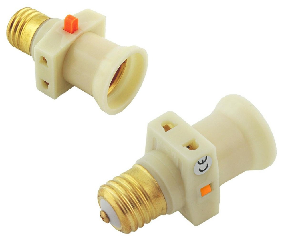 Dulie cu soclu E27, conectare 2 dispozitive, intrerupator, 60W, 4A, 220-250 V, plastic, alb [4]