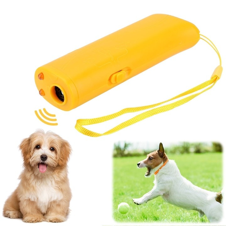 Echipament de dresaj cu ultrasunete pentru animale de companie, caine, multifunctional, baterie 9V inclusa [2]