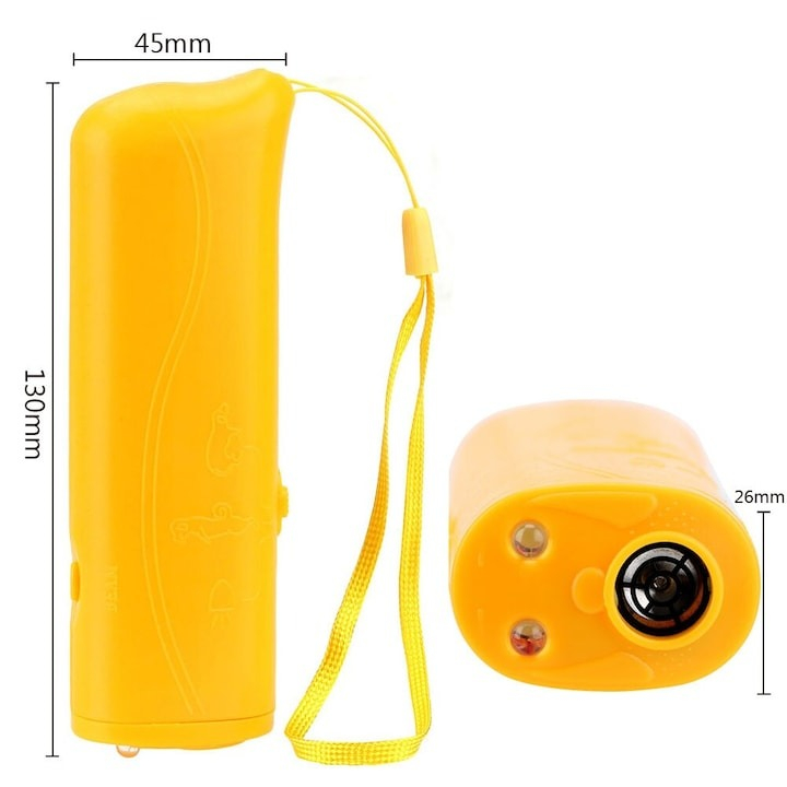 Echipament de dresaj cu ultrasunete pentru animale de companie, caine, multifunctional, baterie 9V inclusa [3]