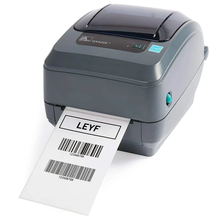 Etichete termice autoadezive albe 100 x 150 mm, rola 500 etichete, perforate, adeziv puternic, pentru AWB, curierat, depozit si logistica, printare fara ribon [5]