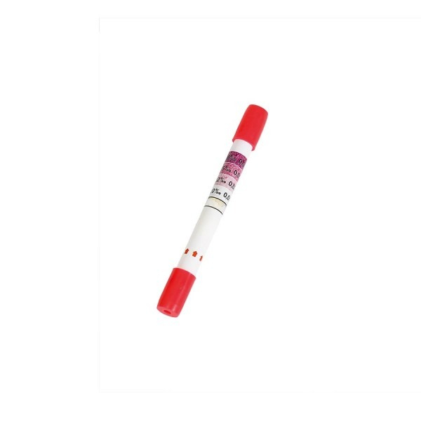 Etilotest de unica folosinta, test pentru alcool, usor de utilizat, rosu/alb [2]