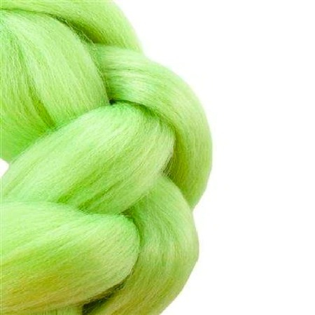Extensie sintetica,par colorat pentru copii,lungime 60 cm - Verde [4]