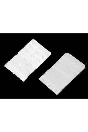 Extensie elastica pentru sutien,93L x 55l mm (3 prinderi,3 randuri) - Alb [3]