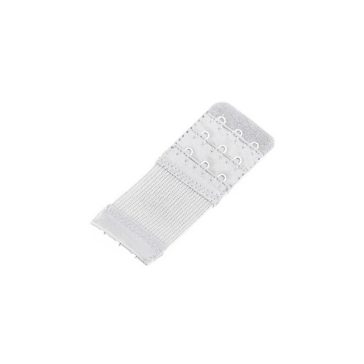 Extensie pentru sutien, 3x3 prinderi latime 3.8 cm, lungime 8 cm - Alb