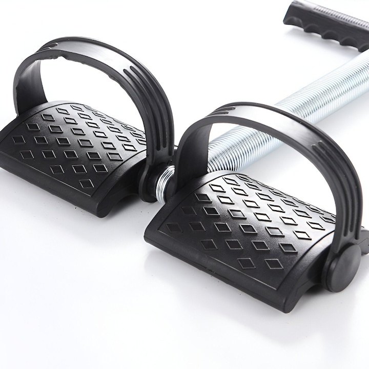 Extensor fitness multifunctional pentru picioare si abdomen, arc din otel, manere ergonomice [10]