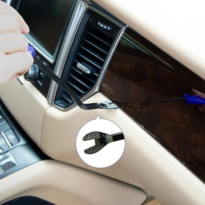 Extractor de capse pentru tapiterie auto, unealta demontare clipsuri, maner ergonomic, 22.5 cm [7]