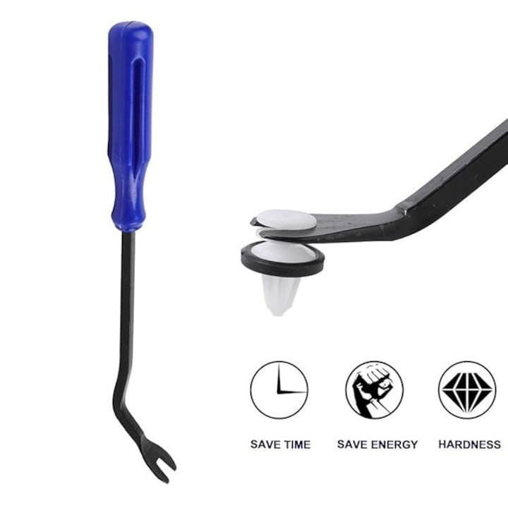 Extractor de capse pentru tapiterie auto, unealta demontare clipsuri, maner ergonomic, 22.5 cm [2]