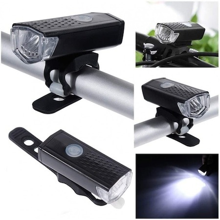 Far bicicleta,LED, reincarcabile USB, 1200 mAh, rezistente la apa [4]