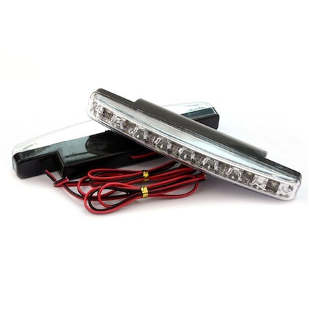 Set 2 proiectoare auto LED universale, 12V, lumina alba, rece [2]